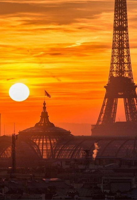Cityscape Photography: Sunset Over Paris